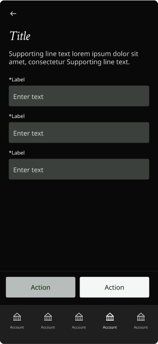 Mobile Form Dark Mode Preview