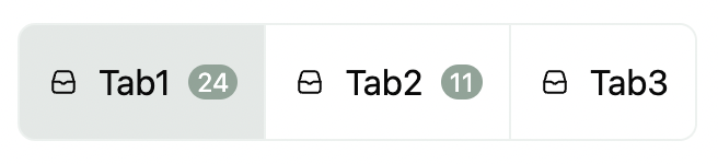 Tabs with full appearance